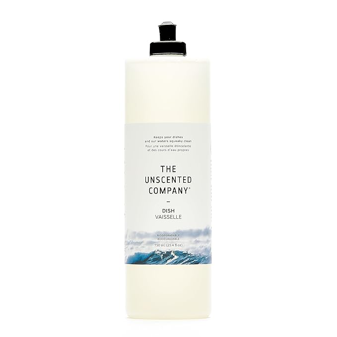 The Unscented Company Dish Soap, Fragrance Free, 25.4 fl oz (750 ml)