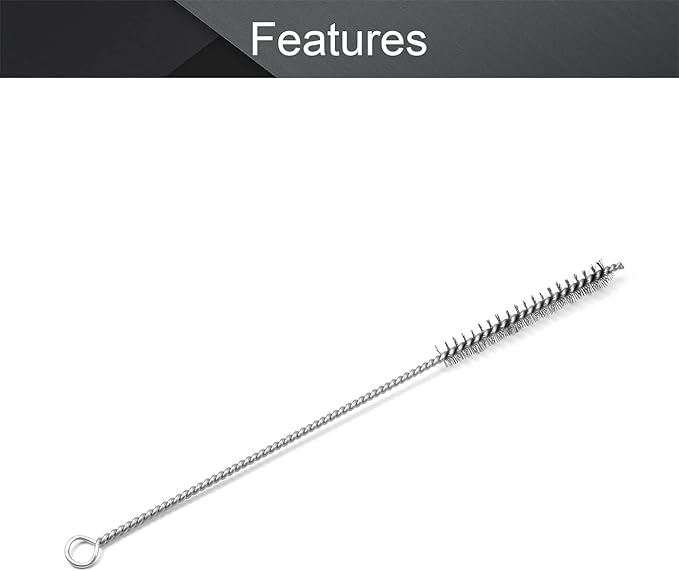 Utoolmart Steel Wire Cleaning Brush, Spiral Power Tube Cleaning Tool, Bottle Brush, 0.5-inch Diameter 12-inch Length, 10pcs
