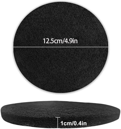 8pcs Filters Round Indoor Kitchen, Compost Bucket, Activated, Charcoal Filters(125 * 10mm)