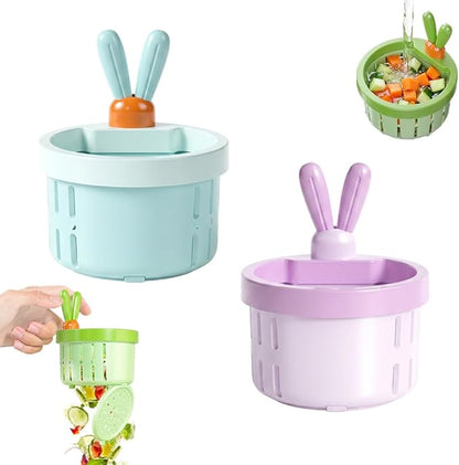 2 Pcs Cactus Sink Drain Strainer – Press-to-Dump Kitchen Sink Filter Basket, 3 Inch Food Residue Collector with One-Press Lifting Stopper, Multifunctional Waste Catcher for Home (Set D)
