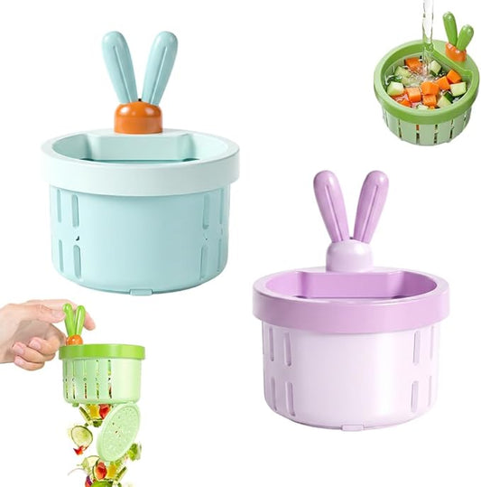 2 Pcs Cactus Sink Drain Strainer – Press-to-Dump Kitchen Sink Filter Basket, 3 Inch Food Residue Collector with One-Press Lifting Stopper, Multifunctional Waste Catcher for Home (Set D)