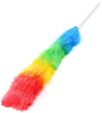 Feather Duster,Dusters for Cleaning Set Feather Duster Household Rainbow Duster Practical Plastic Feather Duster Telescopic Handle Sweeping Brush Cleaning Product Tool Handle Dusters