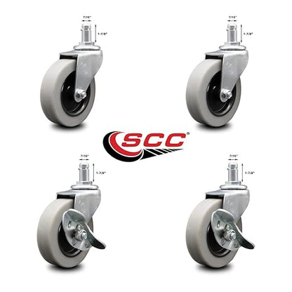 9T28L2 FG9T28L20000 Rubbermaid Audio Visual Cart Replacement Caster Kit – Fits Rubbermaid Audio-Visual Cart FG9T2800BLA and FG9T2900BLA – Service Caster Brand