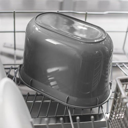Addis 2.5 Litre Kitchen Compost Caddy, White/Green