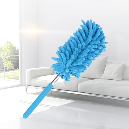 Healifty Chenille Microfiber Duster with Easy Grip Telescopic Handle 29 Inch Extendable Wand for Dusting Ceiling Fans Furniture Blinds and Shutters