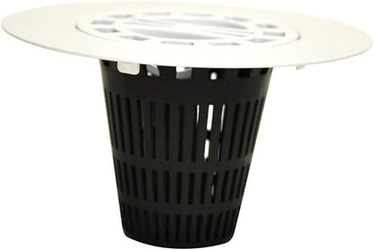 DANCO Hair Catcher for Stand-Alone Shower Drain Cover | 3-inch Shower Drain Openings | Strainer Snare | White (10533)