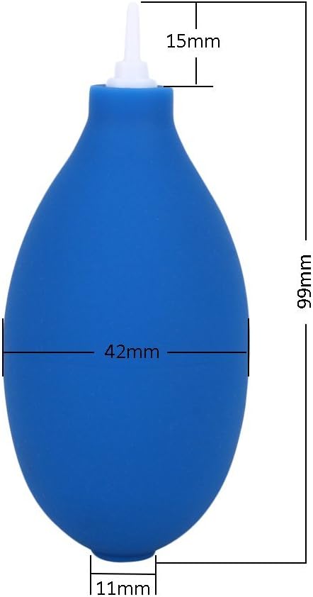 Mini Squeeze Ball Pump Duster Ear Mold Dust Cleaner Air Blower for Hearing Aids Camera Lens, Watch (Blue(Plastic))