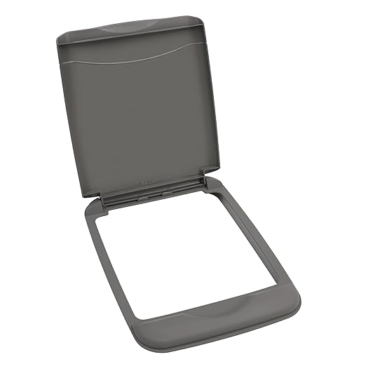 Rev-A-Shelf 35 Qt Under Sink Garbage Can Lid, Kitchen and Bathroom Cabinet, Replacement Plastic Trash Bin Lid Only, Gray, RV-35-LID-13-1-40, 2 Pack