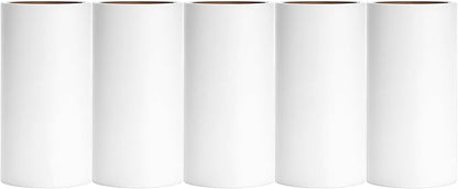 4.6 inch Giant Lint Roller Refills Compatible with Evercare Giant Lint Roller 4.6 inch Pet Hair Remover Roller Refill Extra Sticky 60 Sheets per Roll 5 Pack Total 300 Sheets