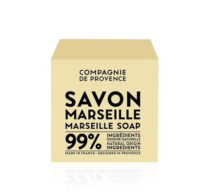 La Compagnie de Provence Savon Marseille Palm Soap Cube, 400 grams, Made in France