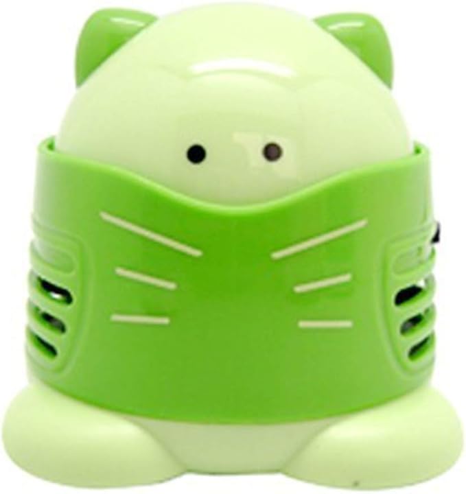 Diamond Painting Accessories-Cute Desktop Vacuum Cleaner Clean Household Mini Dust Collector For Cross Stitch Embroidery (Green)