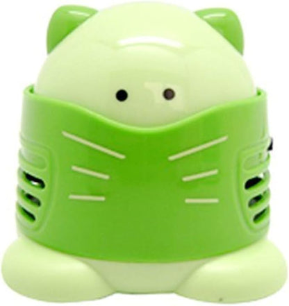 Diamond Painting Accessories-Cute Desktop Vacuum Cleaner Clean Household Mini Dust Collector For Cross Stitch Embroidery (Green)