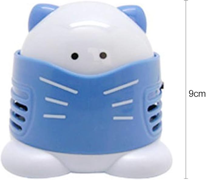 Cartoon Desktop Vacuum Cleaner Clean Excess Drill Tools Mini Cleaning Machine (Extractor - Blue)