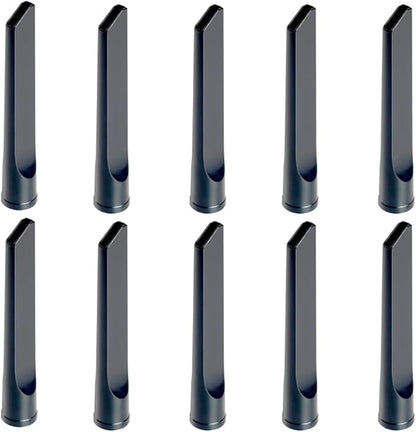 Selgo Universal 1 ¼ Inch (32mm) 9-Inch Long Black Vacuum Cleaner Crevice Tool, Pack of 10
