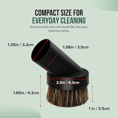 Selgo niversal Vacuum Cleaner Dusting Brush with Horse Hair Bristles, Black (Dusting Brush), Pack of 10