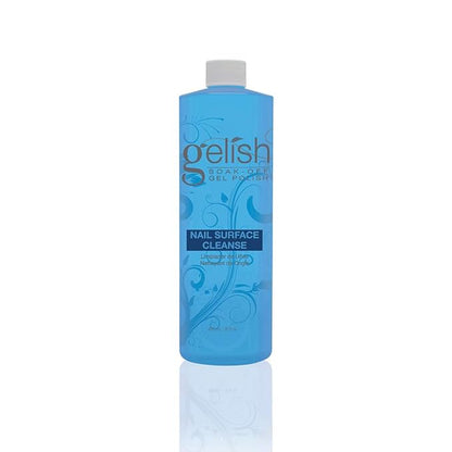 Gelish Nail Surface Cleanse – Gel Top Coat Nail Cleaner, Removes Tacky Residue, High-Shine Finish, Skin-Safe Formula, Smooth & Glossy Results for Perfect Manicure (16 Fl Oz, Nail Surface Cleanse)