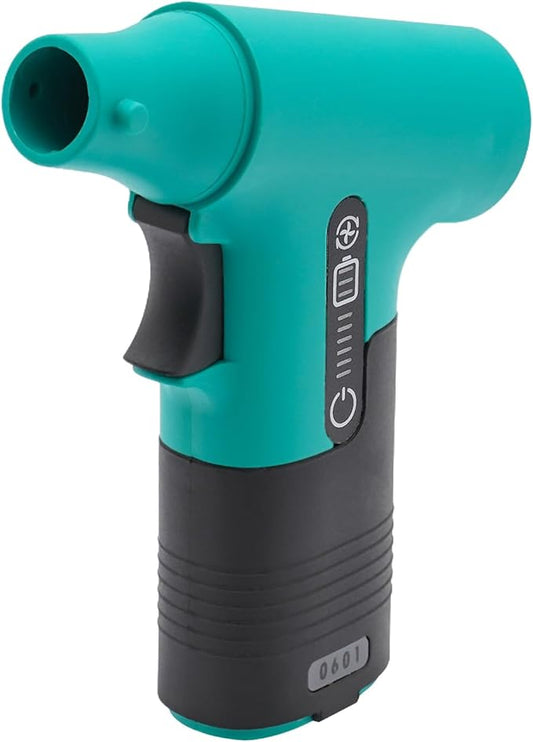 Electric Air Duster, 13000RPM Compressed Blower Fan Multi-Functional Tiny Electric Cleaner 3 Speeds Adjustable Rechargeable Air Blower for Keyboard PC Deep, Car, Home Cleaning (Green)