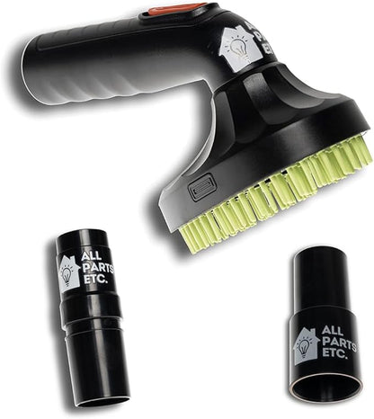 1.25 inch Pet Hair Vacuum Attachment – Dog & Cat Grooming Tool Compatible with Shop Vac, Bissell, Shark, Hoover, Eureka, Dirt Devil, Kenmore, and More (Pet Grooming Brush Tool)
