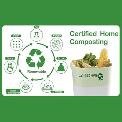 OrangeBio Compostable Produce Bags, 15 x 18 Inches, 1000 Count (500 Bags/Roll, 2 Rolls/Box), Holds Up to 20 lbs, BPI Certified ASTM D6400 & TÜV OK Compost Home Certified