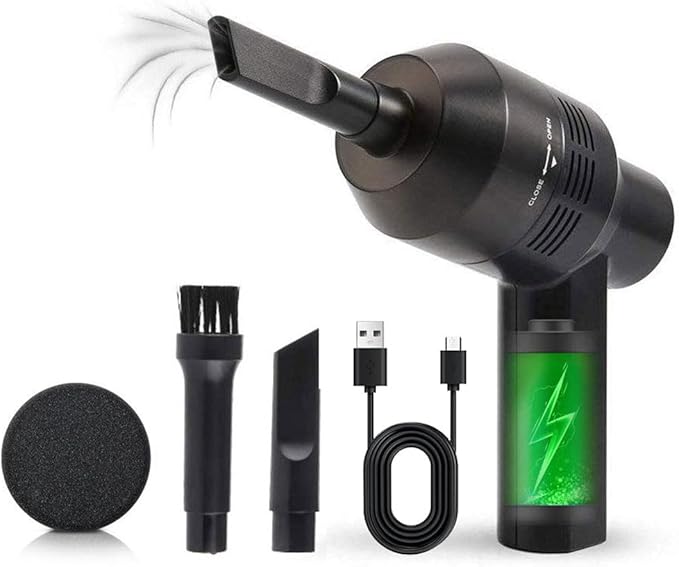 NEW Cordless Mini Vacuum Cleaner,Portable Computer Vacuum for Car Laptop Sewing Machine Keyboard Vac USB Desk Crumbs Hairs Dust Cleaners