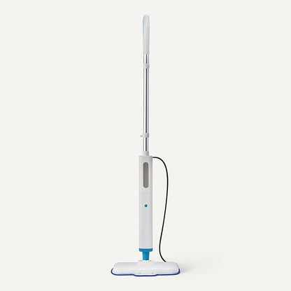 Amazon Basics Steam Mop for All Sealed Hard Floors, Heats Up in 30 Seconds, Chemical-Free Cleaning, 3 Washable Pads, 20-Foot Cord, White
