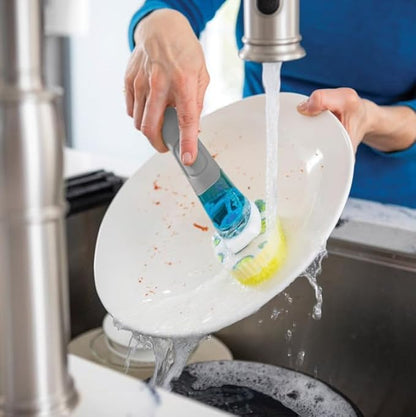 Scrubing Dish Daddy Non-Scratch Sponge Dishwand + Non-Scratch Scrub Dishwand Refills, 6 ct.
