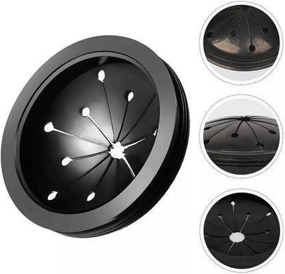 Black 3-Inch Sink Garbage Disposal Splash Guard, Rubber Baffle Cover for Whirlaway, Waste King, GE Models