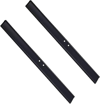 2PCS Replacement Silicon Rubber Squeegee Blade, 10 Inch Black