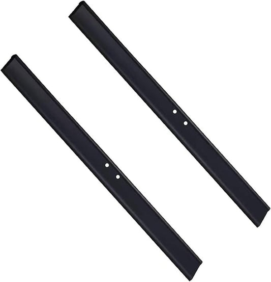 2PCS Replacement Silicon Rubber Squeegee Blade, 10 Inch Black