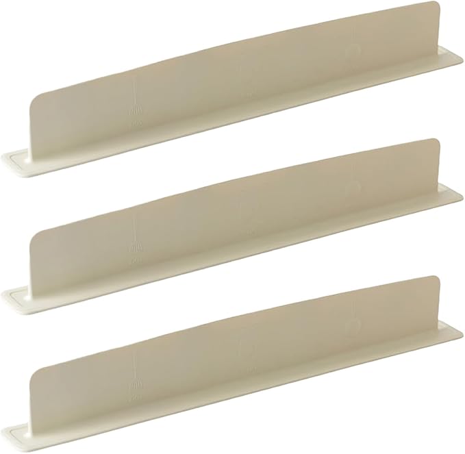 3 Pcs Silicone Sink Splash Guard for Kitchen Sink, Non-Slip Strong Suction Splash Protector, Durable & Easy Clean Splash Guard for Sink, Dishwasher Safe, 16 inch (Cream White)