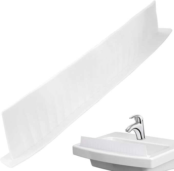 Silicone Sink Splatter Guard, Detachable Kitchen Sink Baffle Board, Splash Protector for Home Kitchen