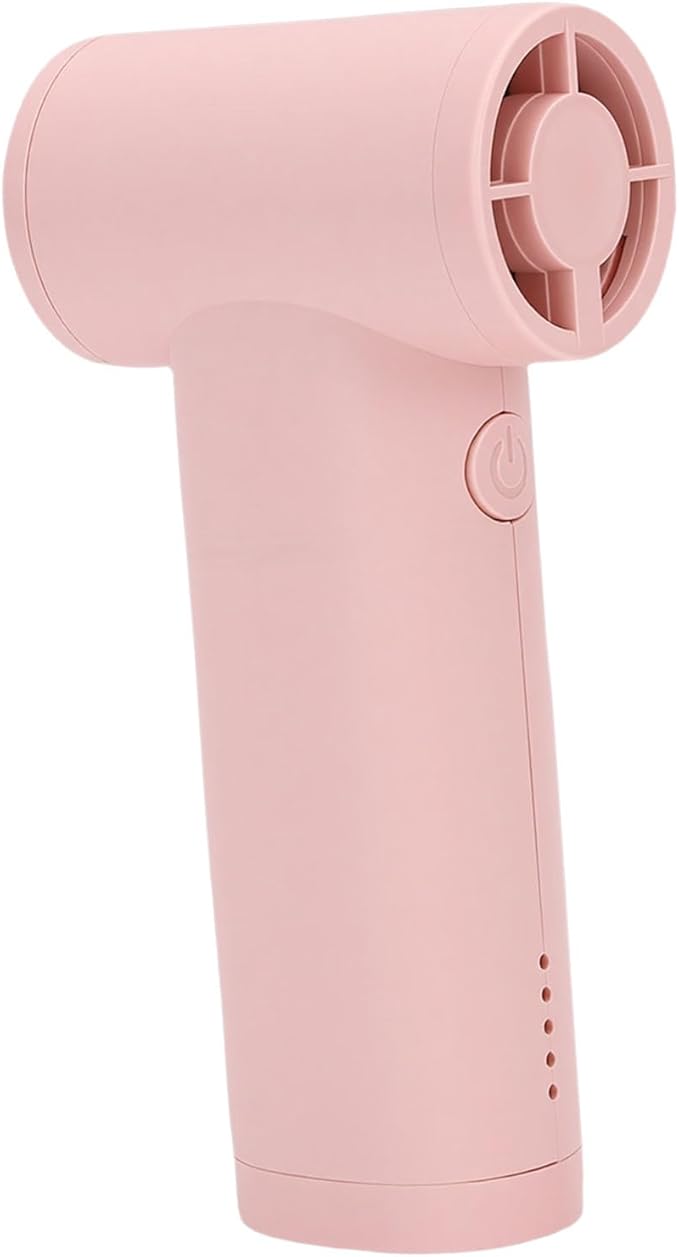 Naroote Compressed Air Duster, 40000RPM Cordless Air Blower, Mini Blower with 5 Speeds Adjustable Power & Type C Rechargeable 5000mAh, Ideal for Cleaning Keyboards, Computers & Cars (Pink)
