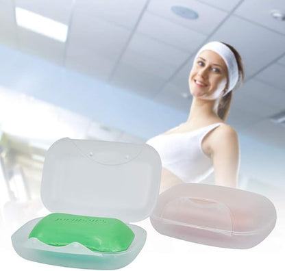 Travel Soap Holder Bar Soap Dish Shower Soap Saver Case Container Box for Bathroom Camping Gym Vonpri (Clear Without Bag)