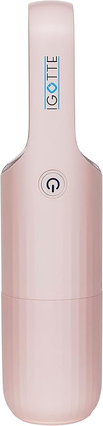 Portable Hand Vacuum Cleaner Handheld Cordless Cleaner for Pet Hair Dirt Home Dust, Car Interior, Lightweight, Easy to Use, Compact Design Battery Rechargeable with USB-C Cable (Pink Color)