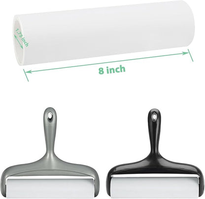 8 inch Large Surface Roller Refills for Scotch-Brite Pet Hair Pickup Extra Sticky Large Lint Roller 60 Sheets per Refill Pack of 5 Total 300 Easy-Tear Adhesive Sheets