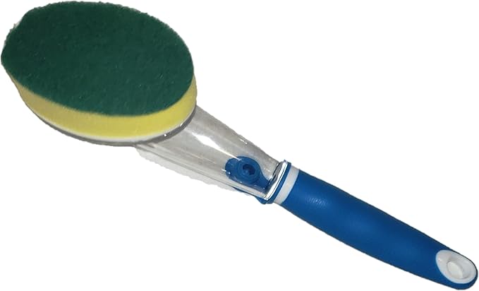 Soap Dispensing Brush Kitchen Bathroom Cleaning Supplies Scrubbing Brush - Pack of 2