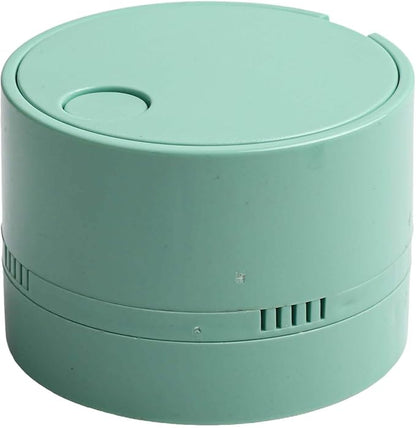 for Mini Desktop Vacuum Cleaner with High Suction Power, Portable Handheld for Vac for Crumbs and Debris on Desk, Keyboard, Sofa, Office and Home Use(green)