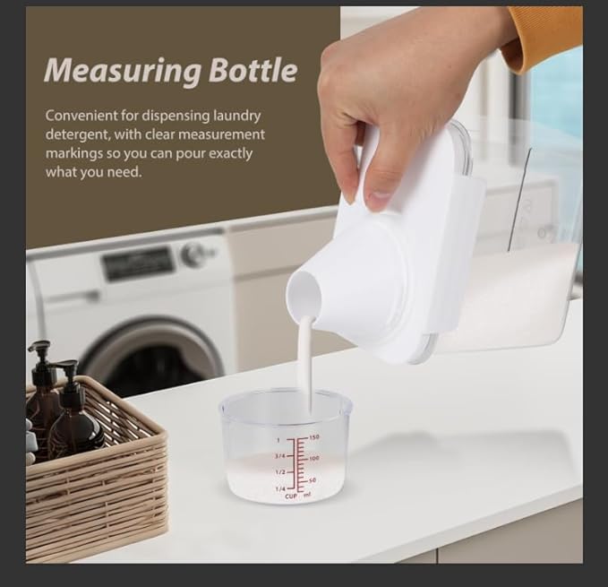 11.6"×7.5"×7" Large Trash Bag Holder with Bamboo Lid 3Pcs Air Tight Laundry Detergent Organizers with lid Measuring Cup Dishwasher Pod Holder Stackable Containers Under Sink for Kitchen Laundry Room