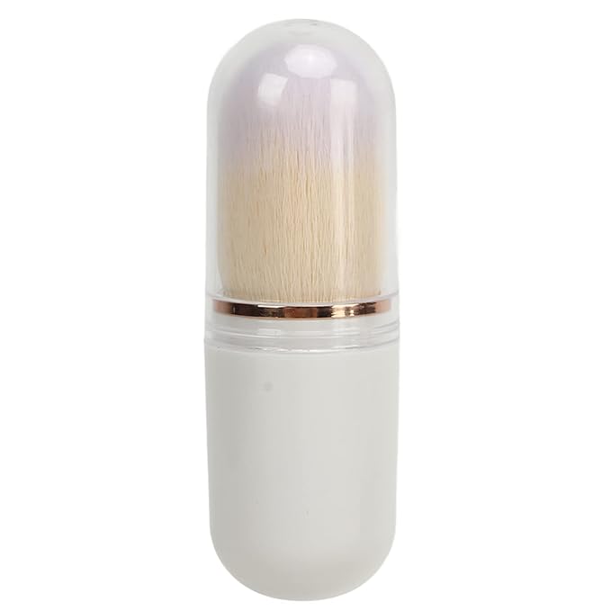 Nail Dust Brush, Nail Art Dust Powder Remover Brush Rhinestone Handle Nail Art Dust Cleaner Brush Professional Nail Art Tool Manicure Duster Tools for Acrylic Gel Nails (White)
