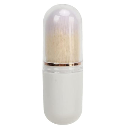 Nail Dust Brush, Nail Art Dust Powder Remover Brush Rhinestone Handle Nail Art Dust Cleaner Brush Professional Nail Art Tool Manicure Duster Tools for Acrylic Gel Nails (White)