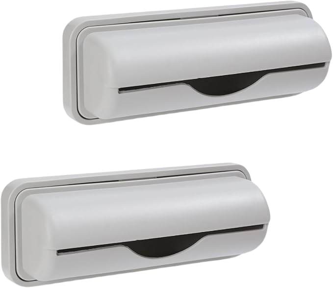2 PCS Trash Bag Dispenser Roll Holder Bottom of Can, Adhesive Wall Mount Kitchen Garbage Bag Organizer and Storage Under Sink Inside Trashcan Cabinet for Home Bathroom (Gray)