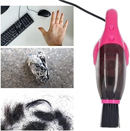 HEEPDD USB Handheld Keyboard Vacuum Cleaner, Mini Portable Desktop Dust Cleaner with Powerful Suction for Car Interior, Drawers, Crevices