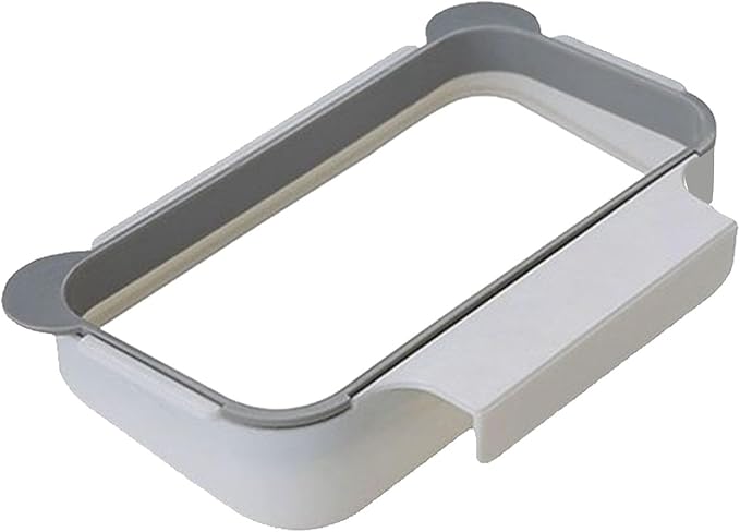 Garbage Bag Holder, Hanging Trash Can for Kitchen Cabinet Door Space Saving Over The Cabinet Trash Holder for Kitchen Bathroom