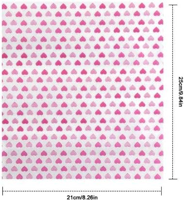 Food Wrapping Paper 50 Sheets Wax Paper Grease Proof Waterproof Baking Parchment with Heart Pattern Non-Stick Beeswax Wraps Paper Liners Tissue for Bread Sandwich Burger Gift 218 x 250mm