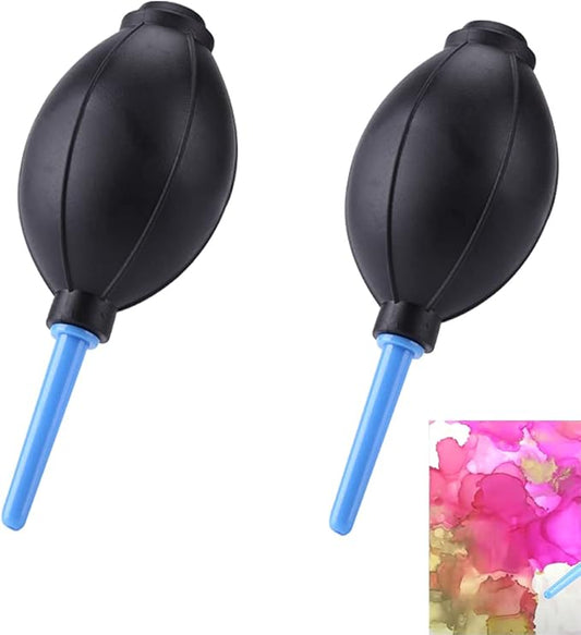 2Pack Ink Air Blower for Card Making Dispersing Inks Powerful Blowing Dust Removal Ash Removal Gas Blowing Hand Held Cleaning Tools for Sensor Computer Keyboard Camera Mobile Phone Cleaning