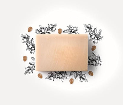 Argan Soap, French Artisan Soap from South France, Balanced Formula, Cold Processed, 1x3.2 oz