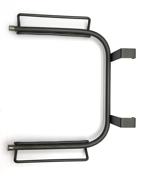 FitWell Over-The-Cabinet-Door Grocery Installation Plastic Recycling & Trash, Under Sink Garbage Bag Holder, Trash Bag Holder Rack for Recycled Reusable Disposable Grocery Bag (Industrial Gray)