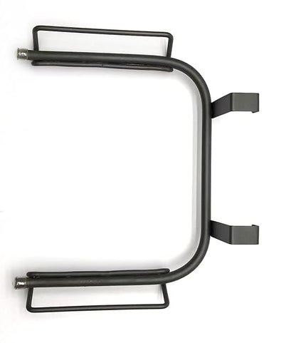 FitWell Over-The-Cabinet-Door Grocery Installation Plastic Recycling & Trash, Under Sink Garbage Bag Holder, Trash Bag Holder Rack for Recycled Reusable Disposable Grocery Bag (Industrial Gray)