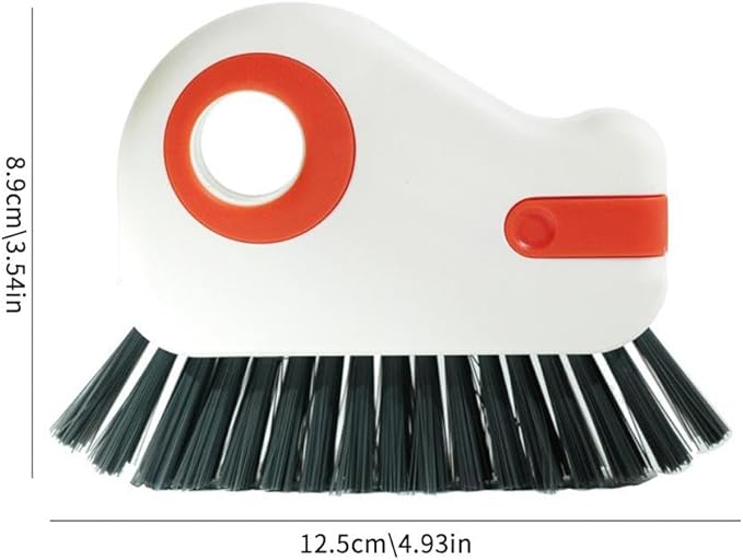 2 in 1 Groove Cleaning Brush, 2025 New Window Track Cleaning Tools, Multifunction Window Track Cleaner with Hard Bristle and Hidden Scraper, Crevice Brush for Window