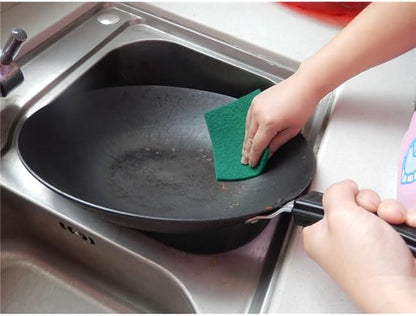 10-Pack Heavy Duty Non-Scratch Scouring Pads 5.90X3.93 Inch Durable Kitchen Scrub Sponges for Pots Pans Stove Top Dish Washing Cleaning Pads